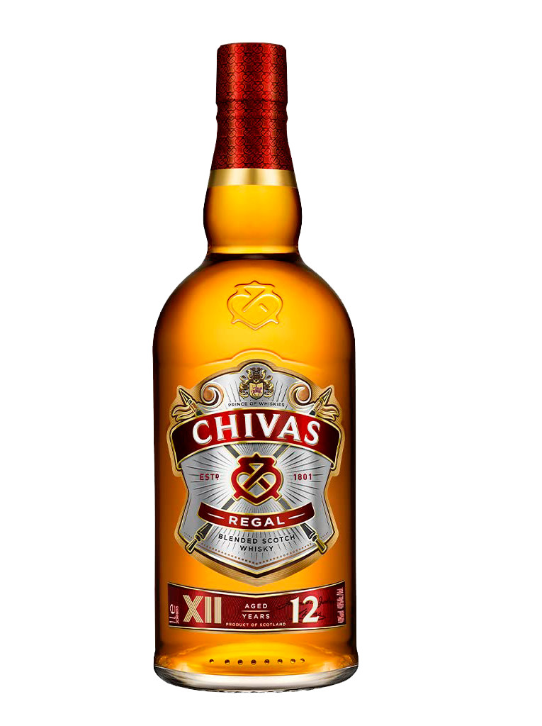 Whisky escocés Chivas 12 años botella 70 cl