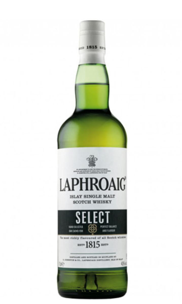Whisky escocés single malt Laphroaig Select botella 70 cl